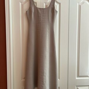 Joie Beige Sleeveless Sheath Midi Dress